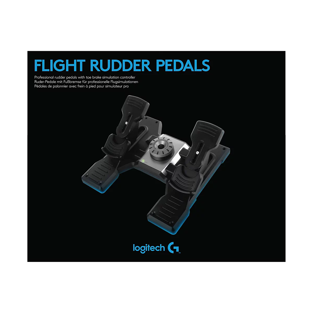 Logitech Flight Rudder Pedals - Pedale - kabelgebunden - für PC