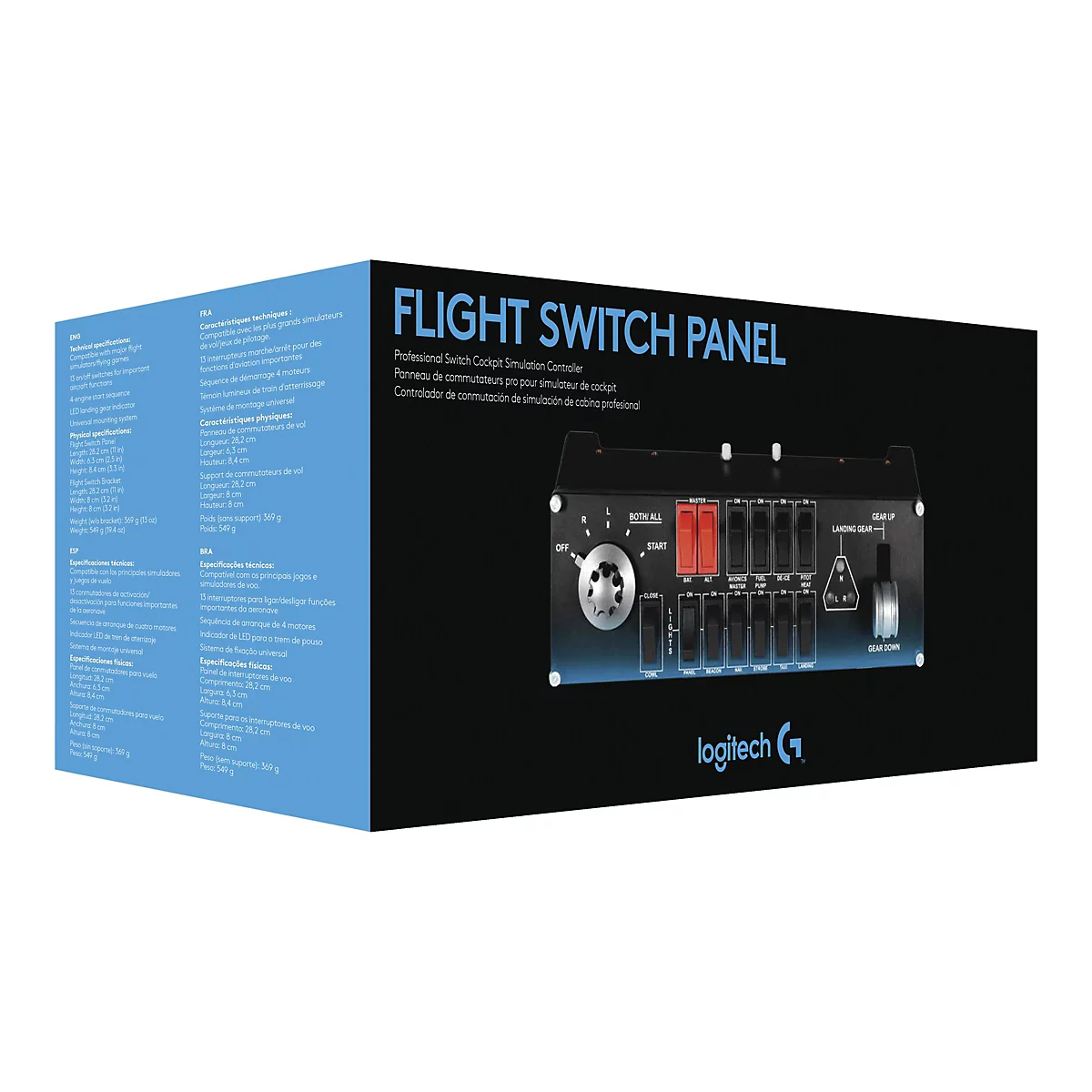 Logitech Flight Switch Panel - Flugsimulator-Instrumentenbrett - kabelgebunden - für PC