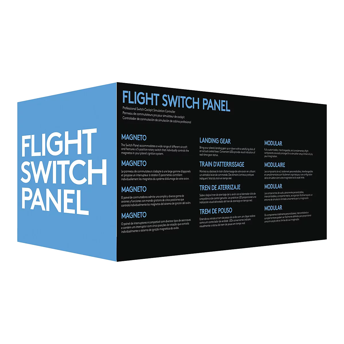 Logitech Flight Switch Panel - Flugsimulator-Instrumentenbrett - kabelgebunden - für PC