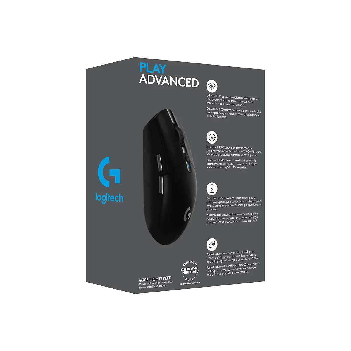 Logitech G G305 - Maus - LIGHTSPEED - Schwarz
