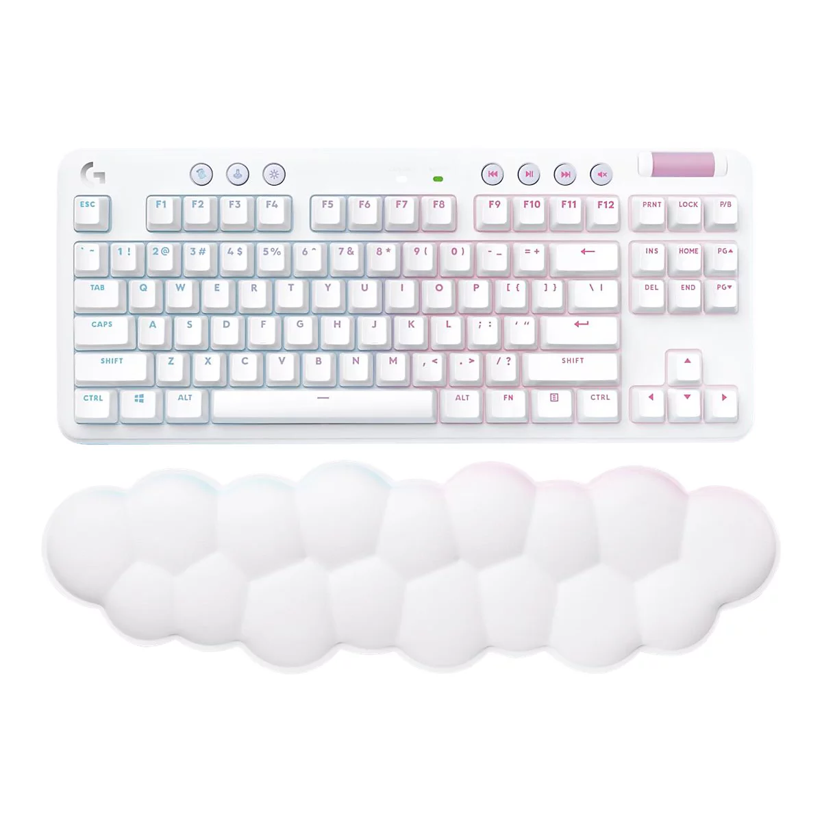 Logitech G G715 - Tastatur - Ohne Zehnertastatur - Hintergrundbeleuchtung - kabellos - Bluetooth, 2.4 GHz