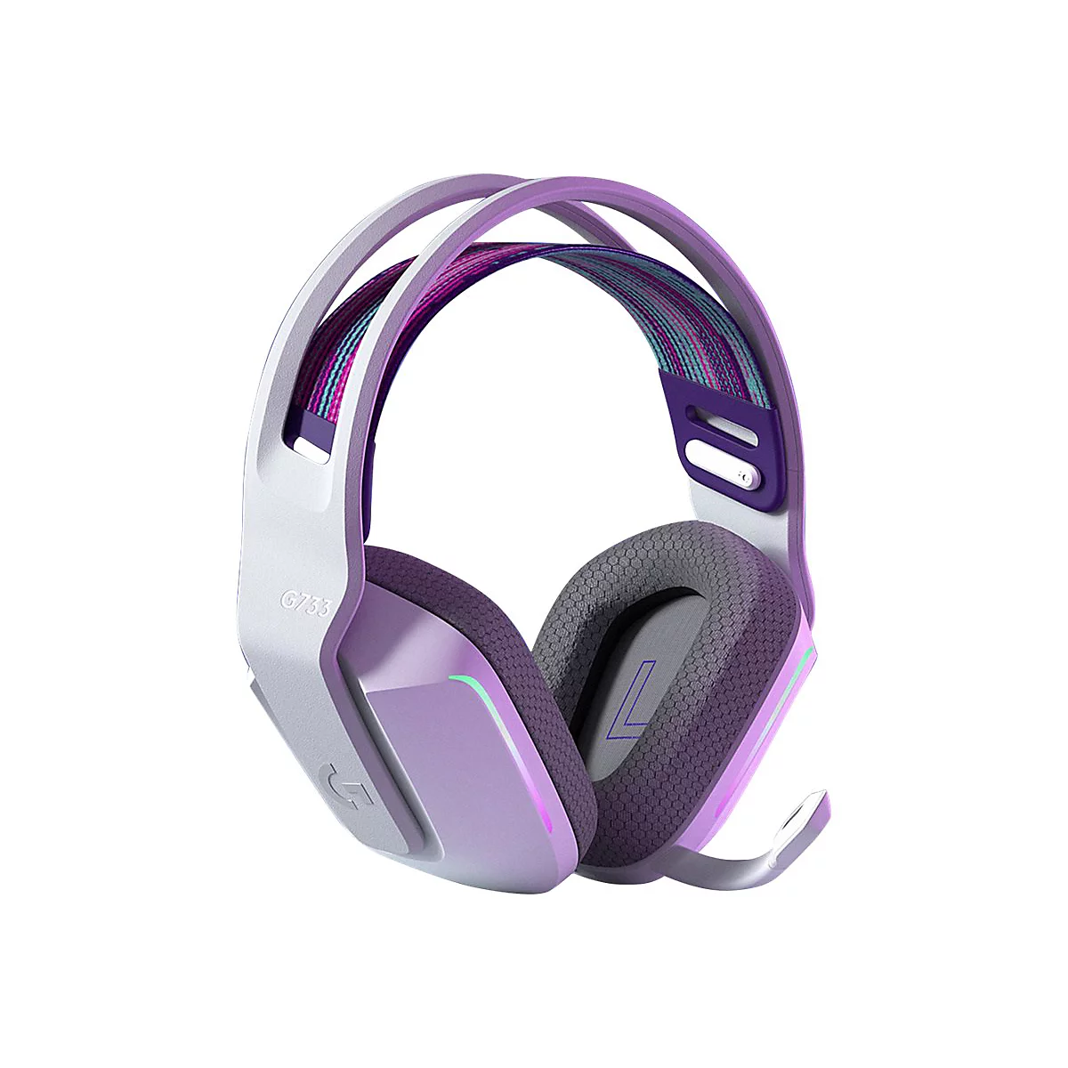 Logitech G G733 LIGHTSPEED Wireless RGB Gaming Headset - Headset - ohrumschließend - 2,4 GHz - kabellos - weiß