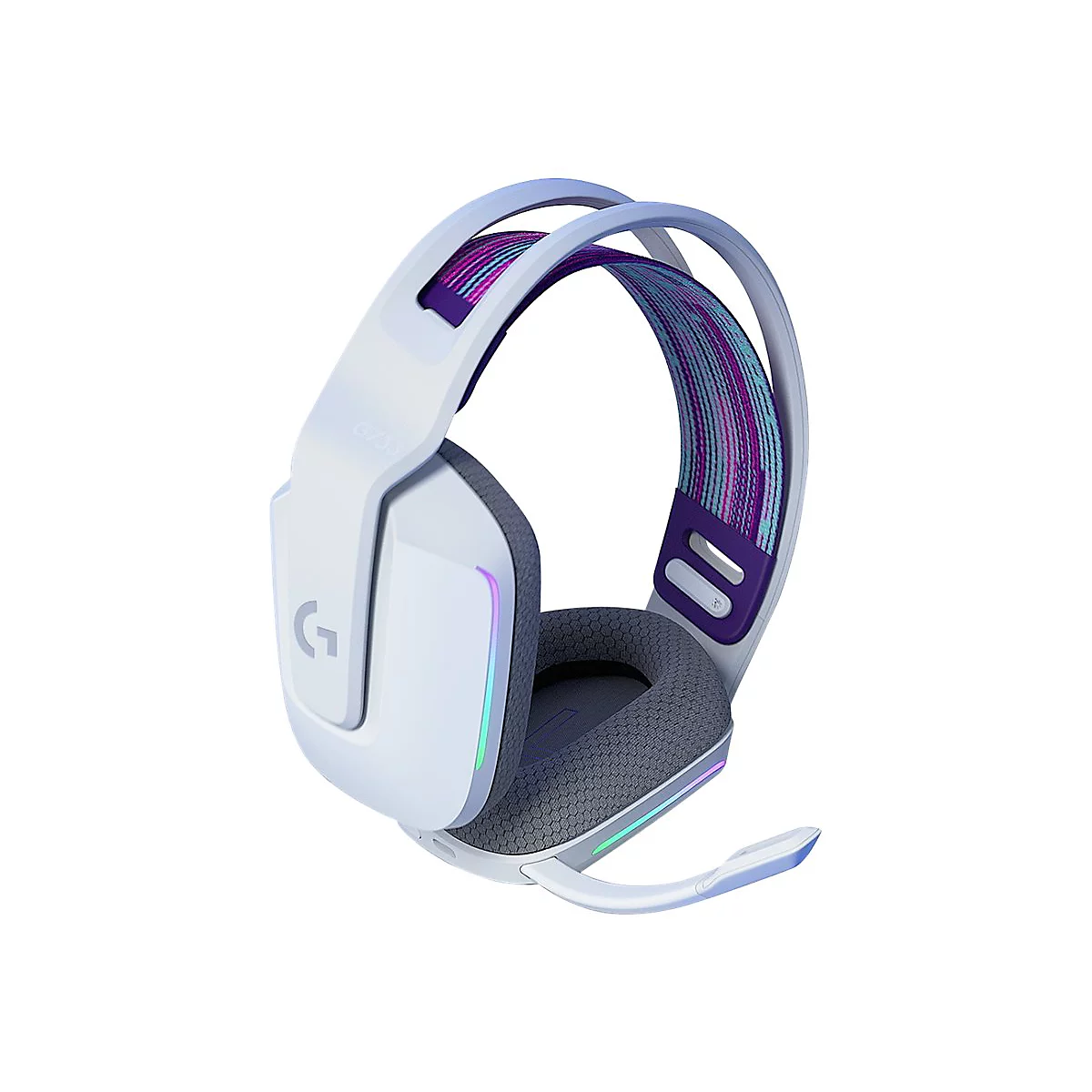 Logitech G G733 LIGHTSPEED Wireless RGB Gaming Headset - Headset - ohrumschließend - 2,4 GHz - kabellos - weiß