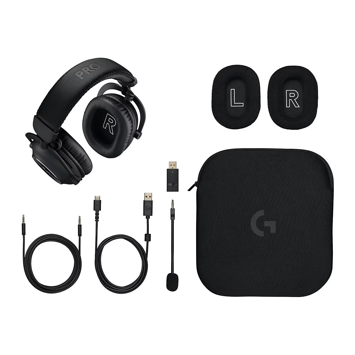 Logitech G Pro X 2 - Headset - ohrumschließend - Bluetooth / LIGHTSPEED - kabellos, kabelgebunden - 3,5 mm Stecker