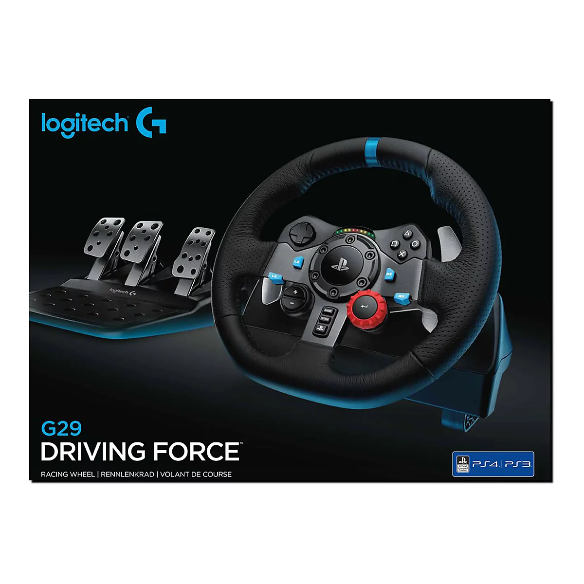 Logitech G29 Driving Force - Lenkrad- und Pedale-Set - kabelgebunden - für Sony PlayStation 3, Sony PlayStation 4
