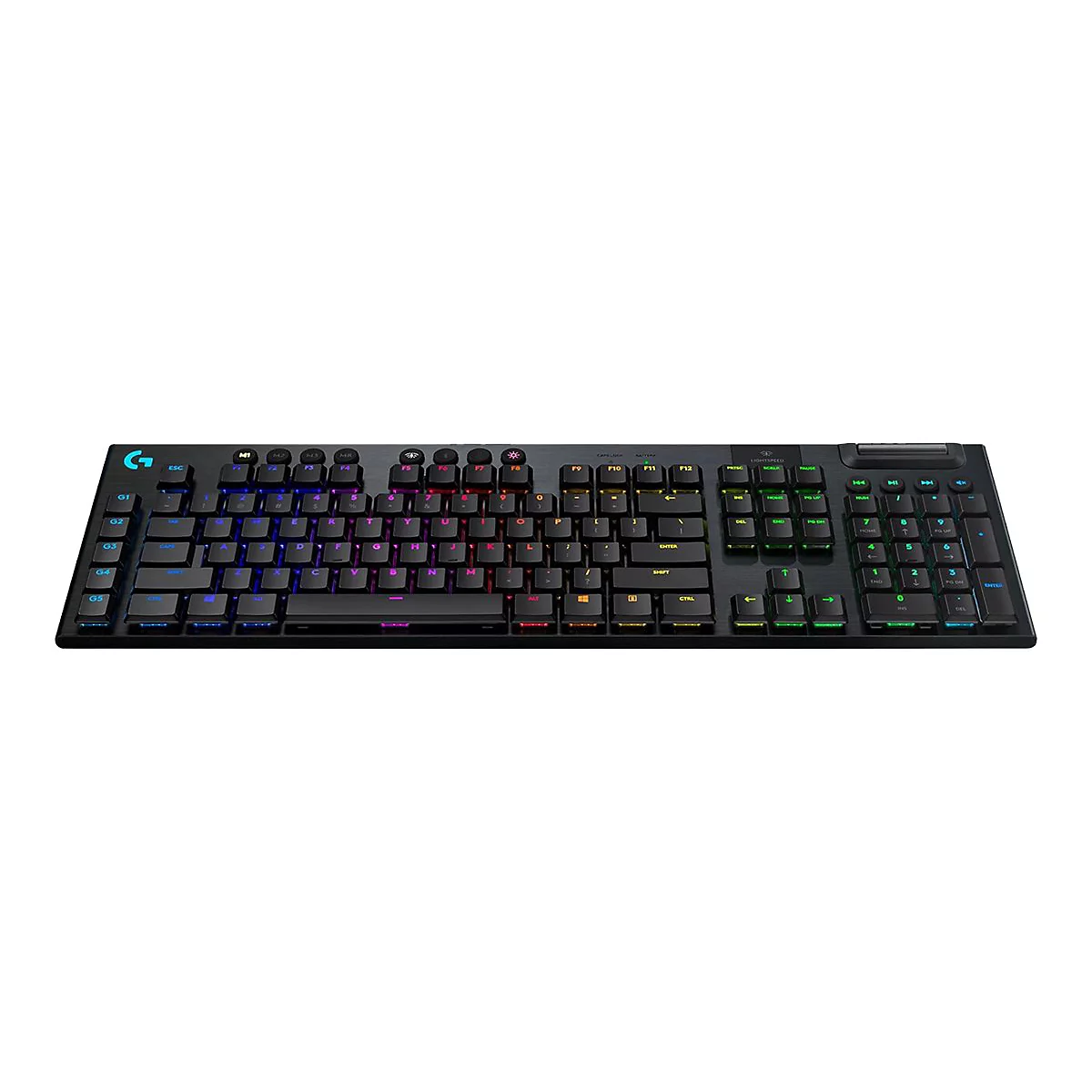 Logitech G915 LIGHTSPEED Wireless RGB Mechanical Gaming Keyboard - GL Tactile - Tastatur - Hintergrundbeleuchtung - kabellos - Bluetooth, 2.4 GHz