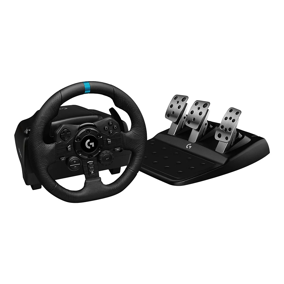 Logitech G923 - Lenkrad- und Pedale-Set - kabelgebunden - für PC, Sony PlayStation 4, Sony PlayStation 5