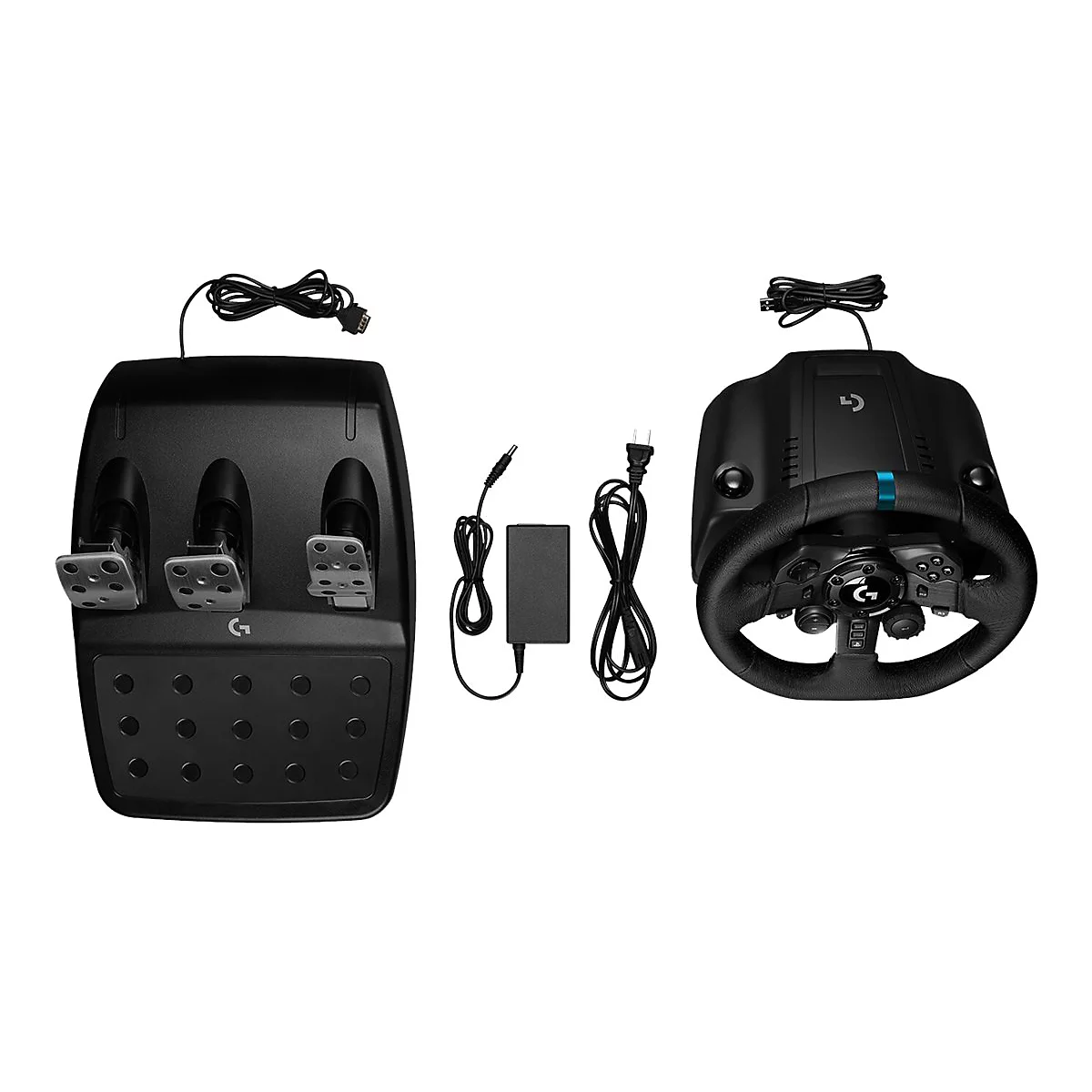 Logitech G923 - Lenkrad- und Pedale-Set - kabelgebunden - Schwarz - für PC, Microsoft Xbox One