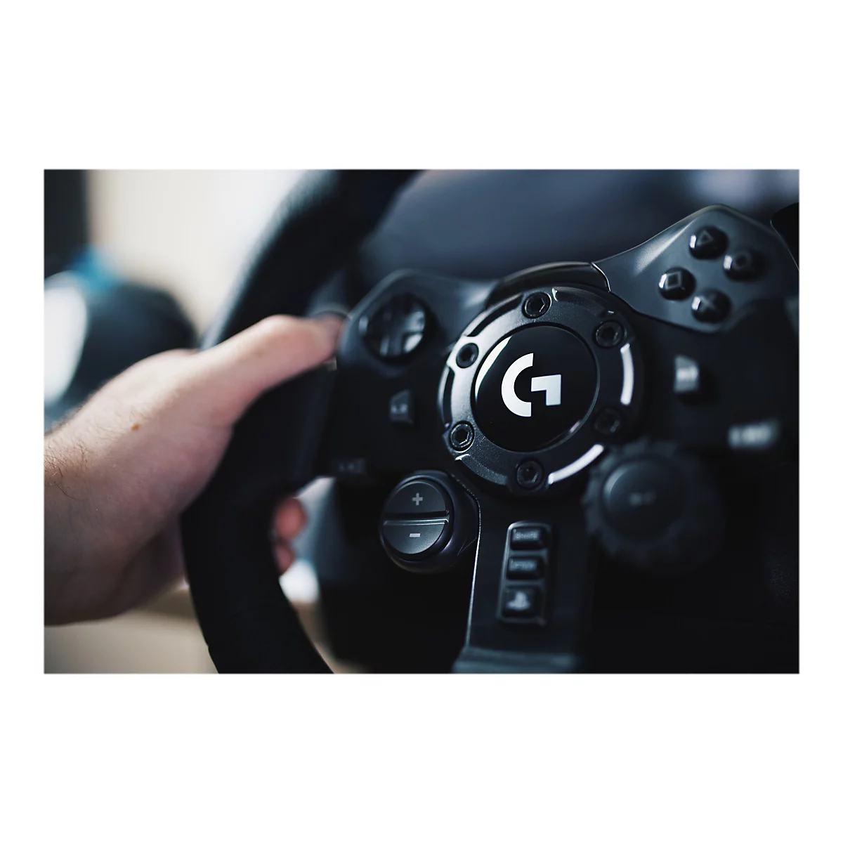 Logitech G923 - Lenkrad- und Pedale-Set - kabelgebunden - Schwarz - für PC, Microsoft Xbox One