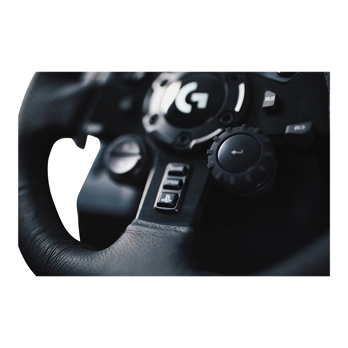 Logitech G923 - Lenkrad- und Pedale-Set - kabelgebunden - Schwarz - für PC, Sony PlayStation 4