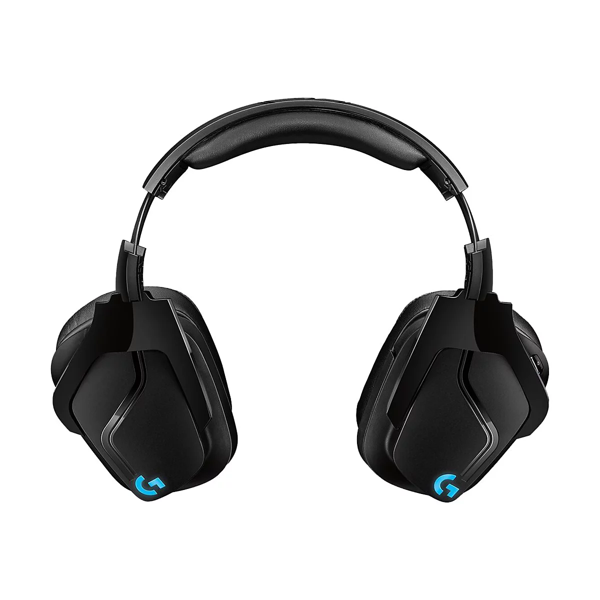 Schwarzes Gaming-Headset. Die Ohrmuscheln und der Bügel sind gepolstert.