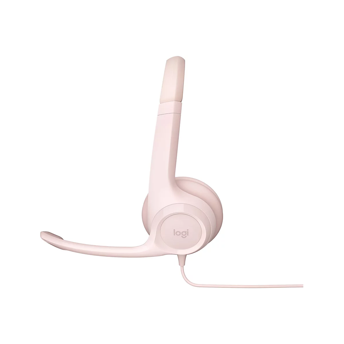 Logitech H390 - Headset - On-Ear - kabelgebunden - USB-A - rosé