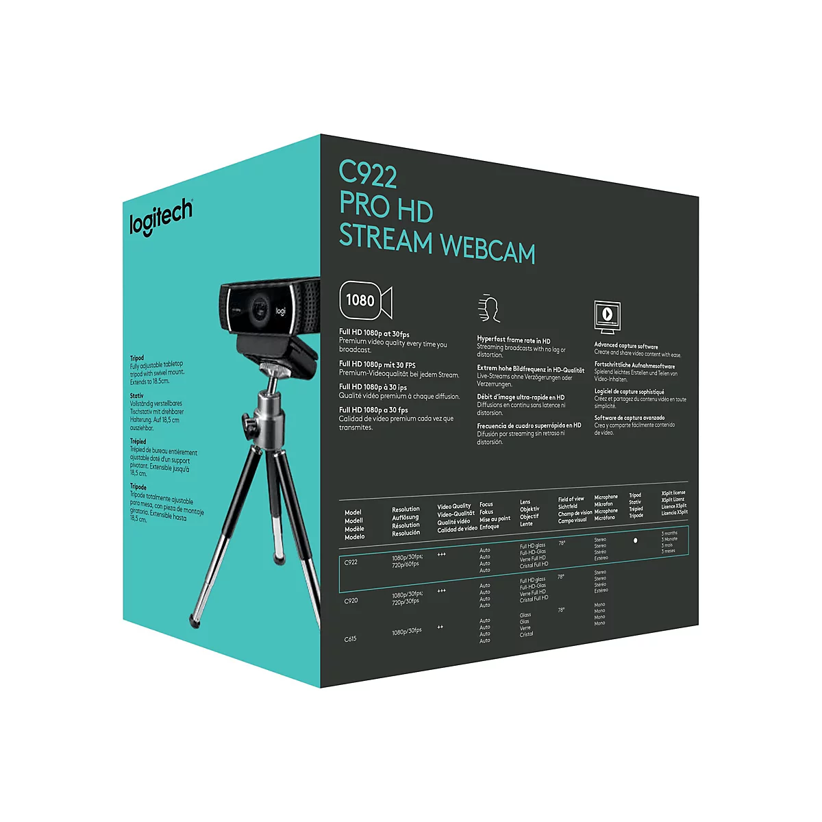 Logitech HD Pro Webcam C922 - Webcam