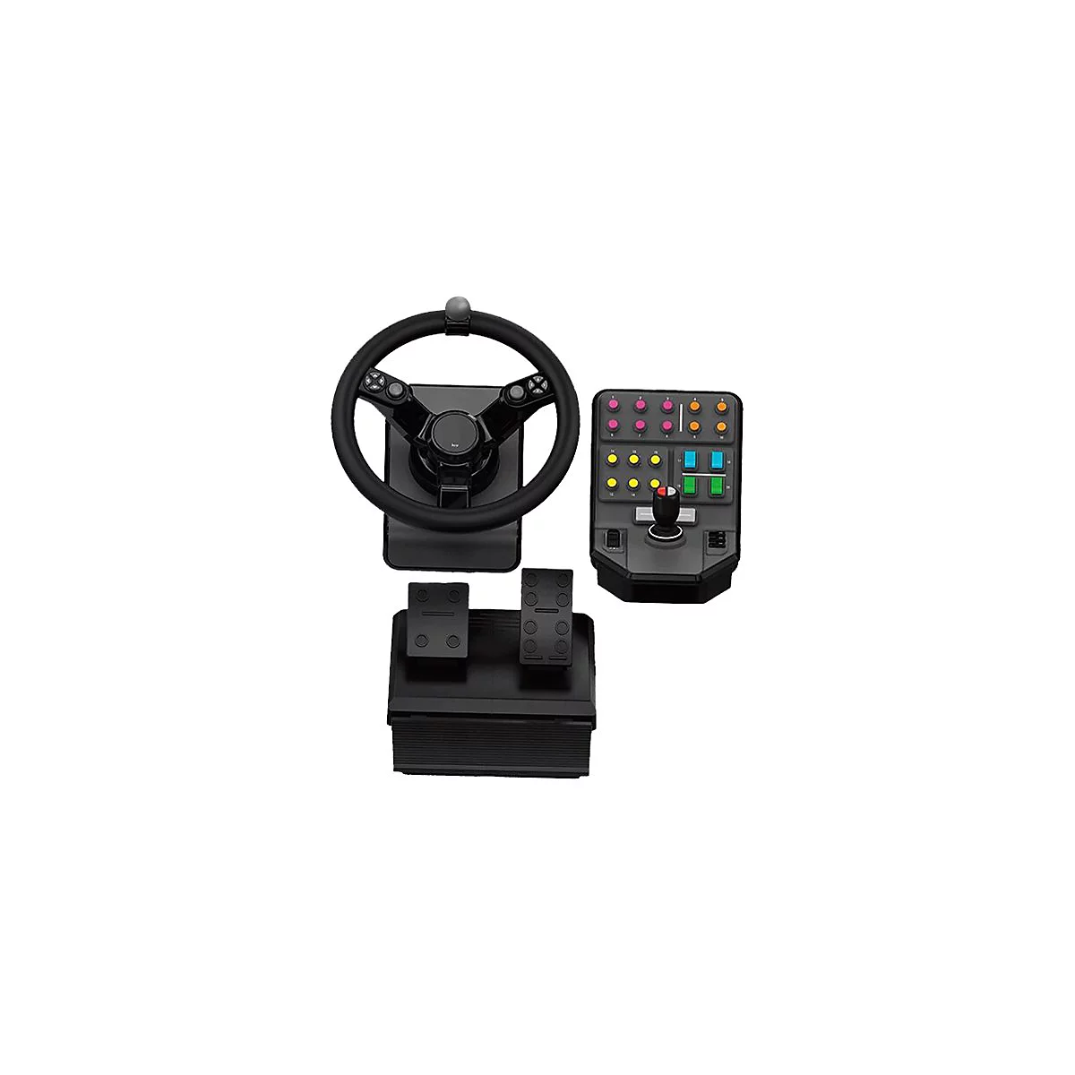 Logitech Heavy Equipment - G-Series - Lenkrad- und Pedale-Set - kabelgebunden - für PC