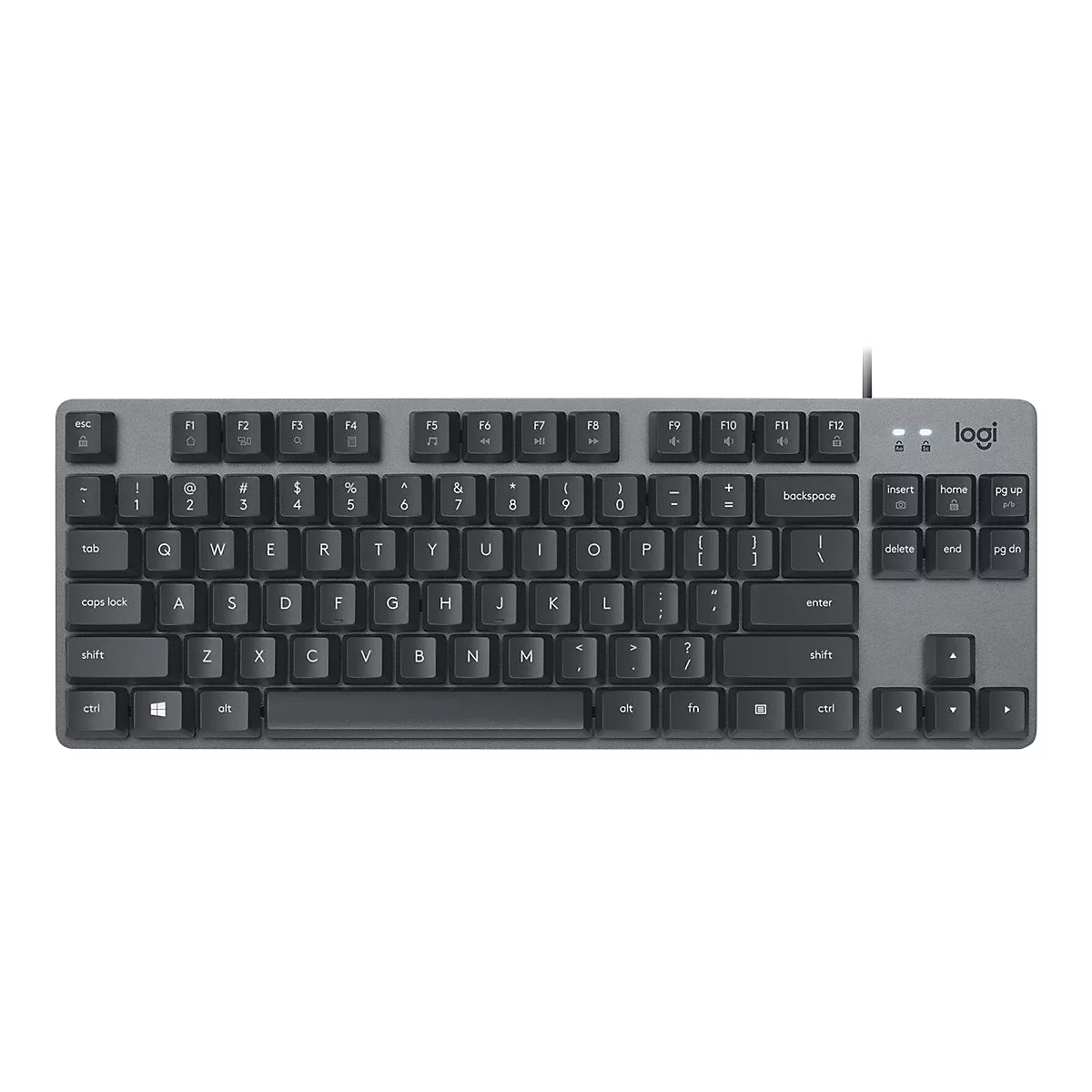 Logitech K835 TKL - Tastatur - USB - Tastenschalter: TTC Red - Graphit/Schiefergrau