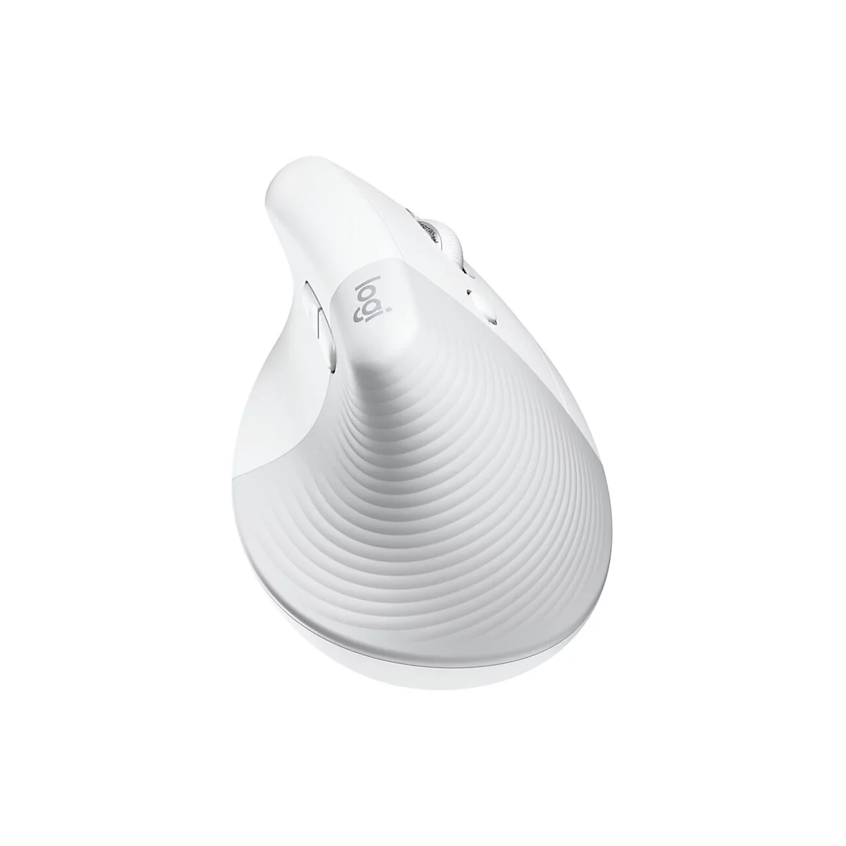 Logitech Lift for Business - vertikale Maus - Bluetooth, 2.4 GHz - Off-White