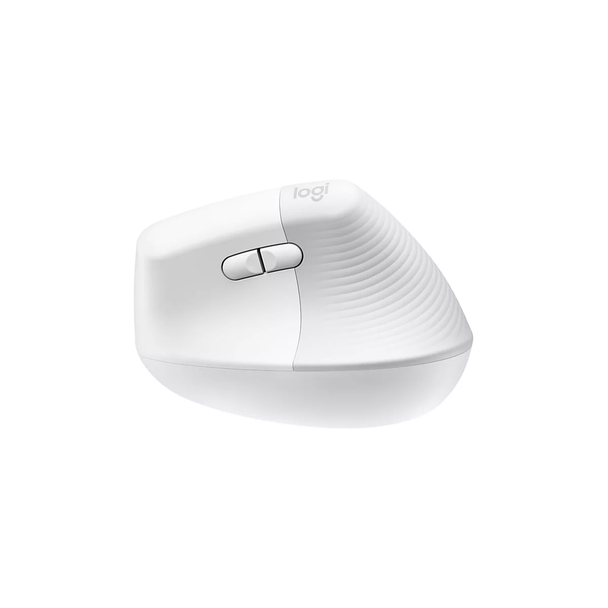 Logitech Lift for Business - vertikale Maus - Bluetooth, 2.4 GHz - Off-White