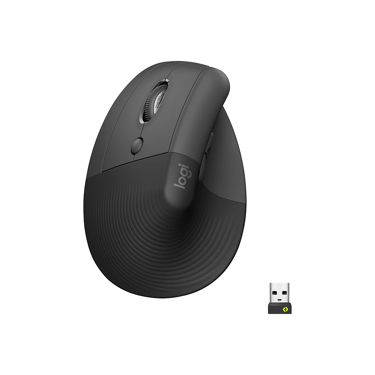 Logitech Lift for Business - Vertikale Maus - ergonomisch - Für Linkshänder - 6 Tasten - kabellos