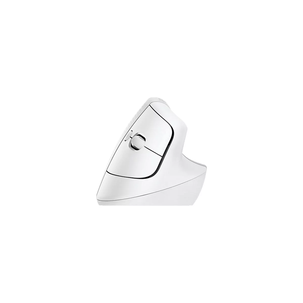 Logitech Lift Vertical Ergonomic Mouse - vertikale Maus - Bluetooth, 2.4 GHz - Off-White