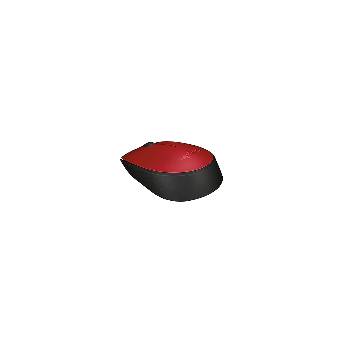 Logitech M171 - Maus - 2.4 GHz - Schwarz, Rot
