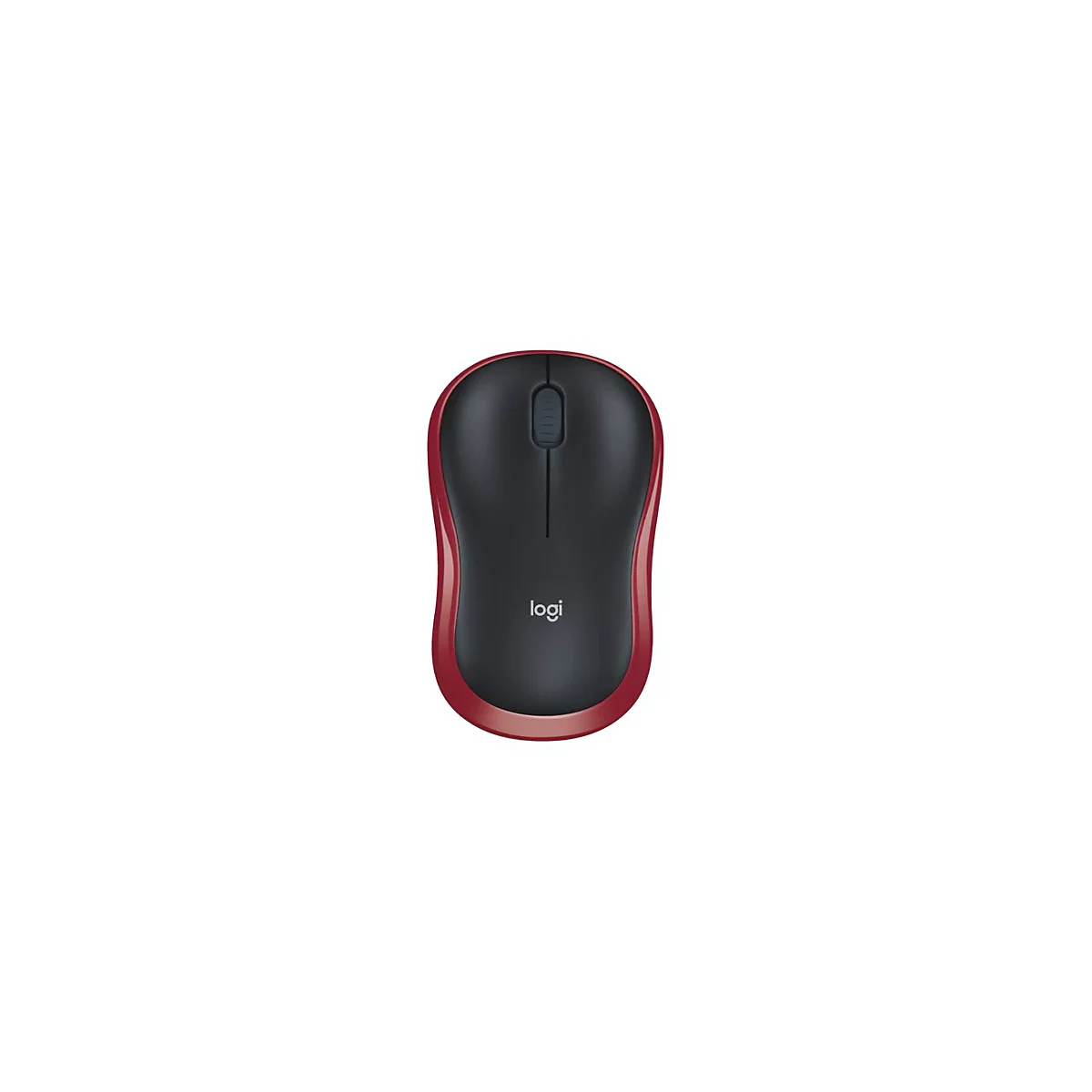 Logitech M185 - Maus - 2.4 GHz - Rot