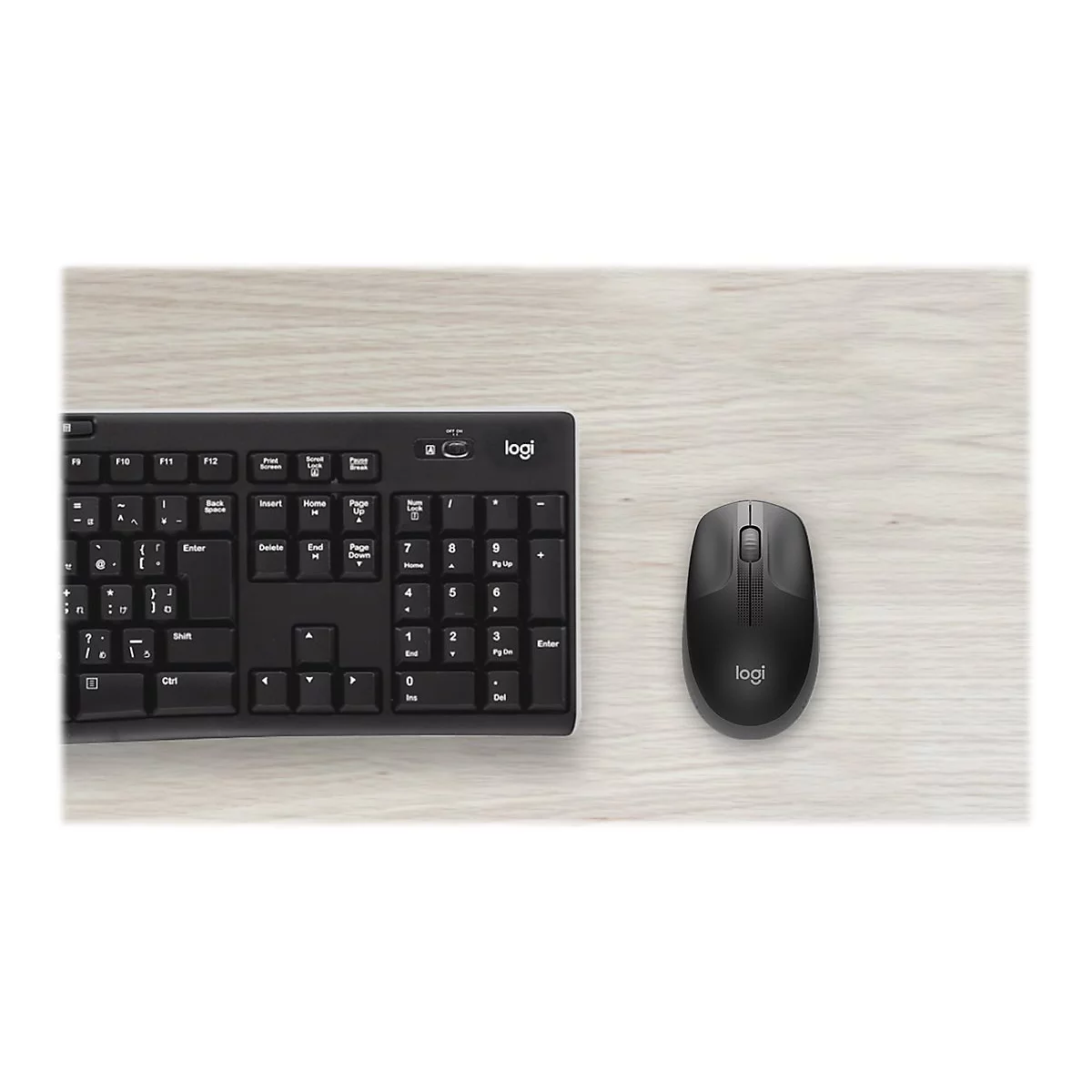 Logitech M190 - Maus - holzkohlefarben