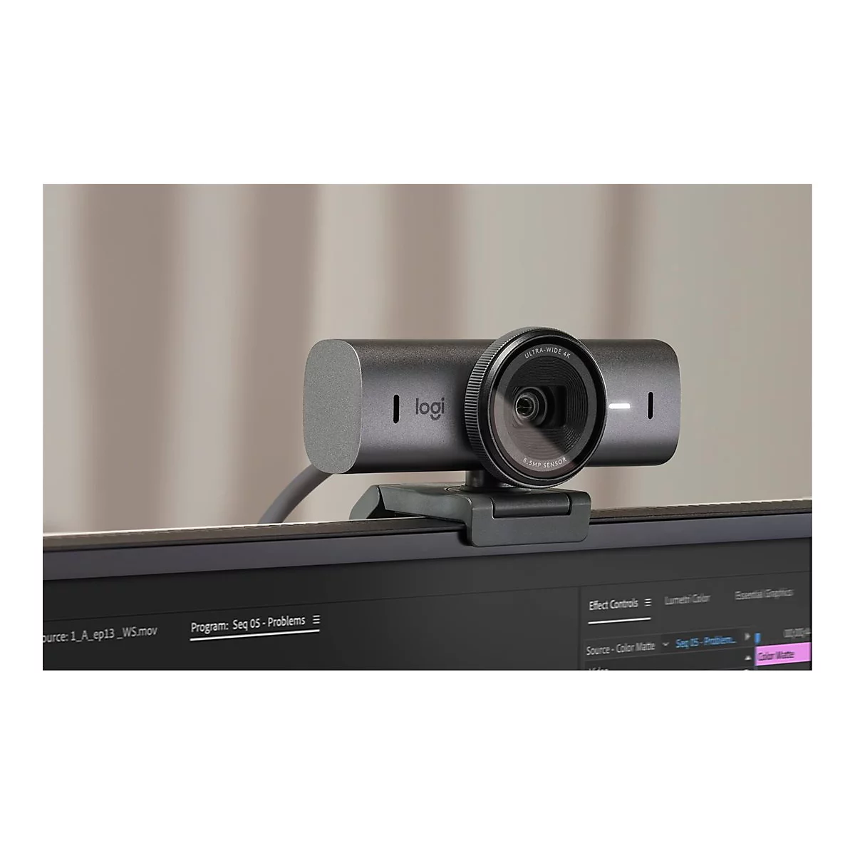 Logitech Master Series MX Brio - Livestream-Kamera - Farbe - 8,5 MP - 3840 x 2160 - 4K, 1080p