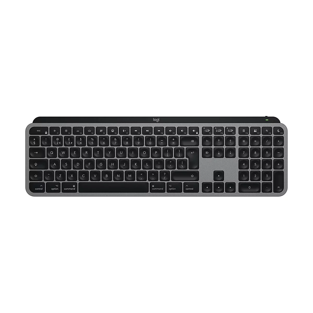 Logitech Master Series MX Keys S for Mac - Tastatur - full size - hinterleuchtet - kabellos - Bluetooth LE