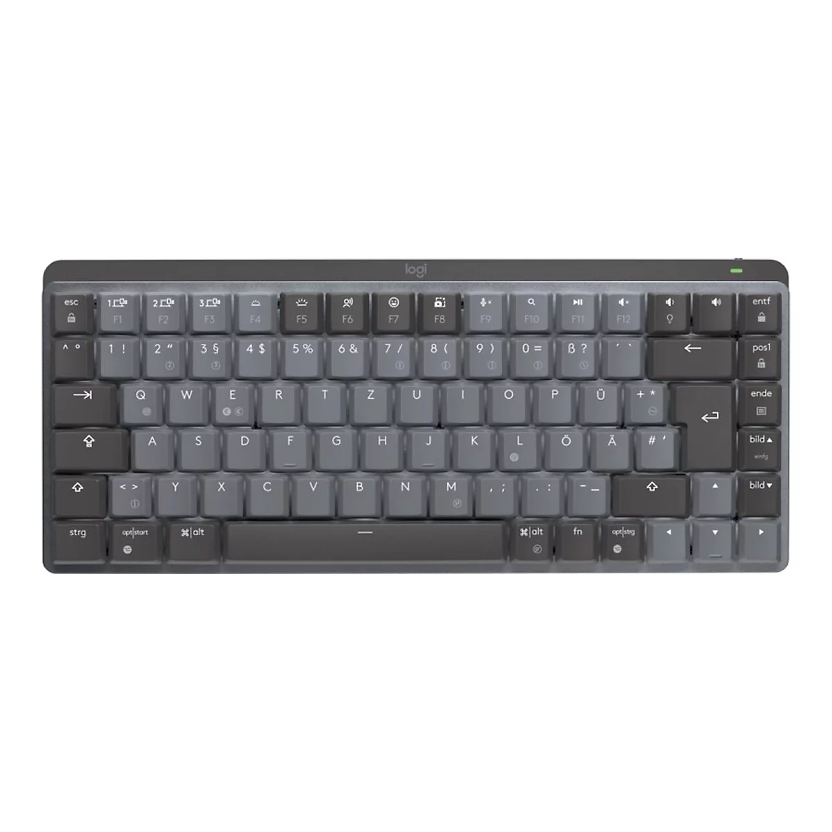 Logitech Master Series MX Mechanical Mini - Tastatur - hinterleuchtet - kabellos - Bluetooth LE - QWERTZ