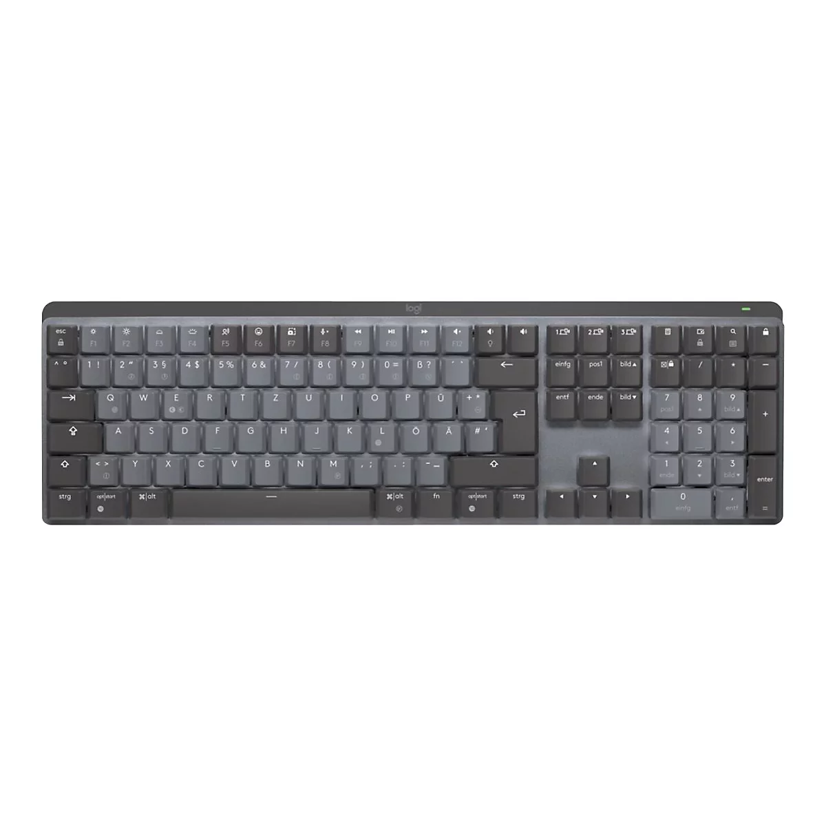 Logitech Master Series MX Mechanical Mini - Tastatur - hinterleuchtet - kabellos - Bluetooth LE - QWERTZ