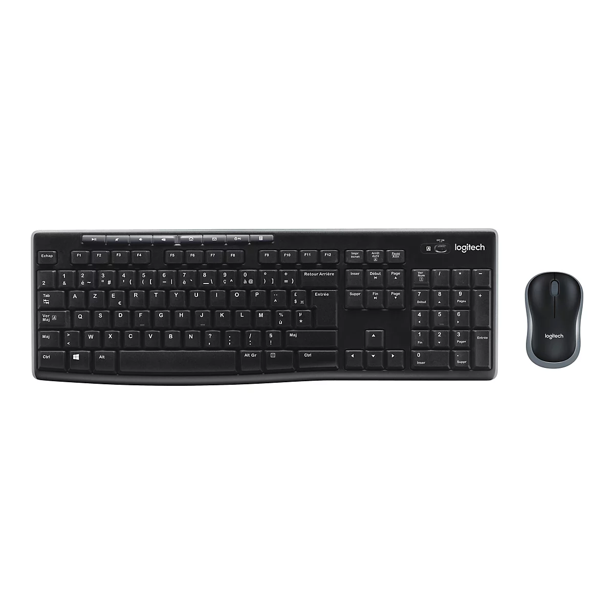 Logitech MK270 Wireless Combo - Tastatur-und-Maus-Set - Französisch