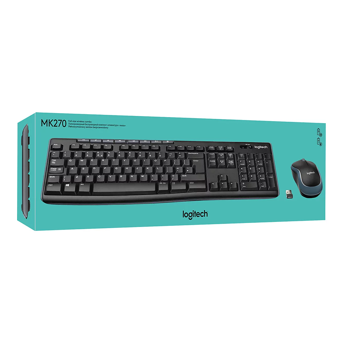 Logitech MK270 Wireless Combo - Tastatur-und-Maus-Set - GB