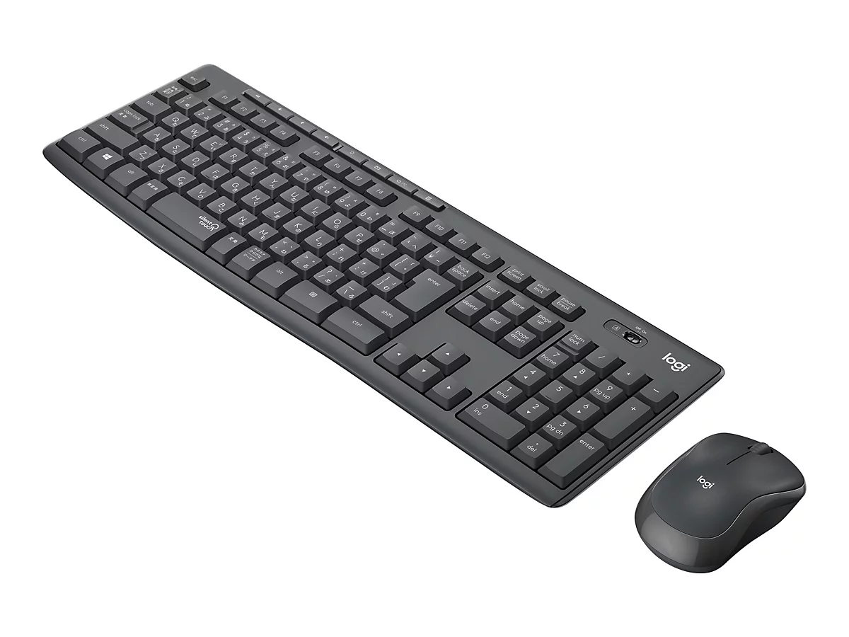 Logitech MK295 Silent - Tastatur-und-Maus-Set - kabellos - 2.4 GHz - QWERTZ - Deutsch