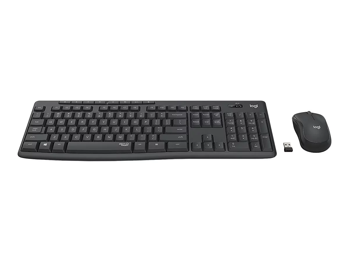 Logitech MK295 Silent - Tastatur-und-Maus-Set - kabellos - 2.4 GHz - QWERTZ - Deutsch
