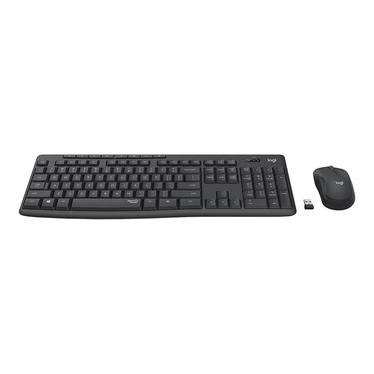 Logitech MK295 Silent - Tastatur-und-Maus-Set - kabellos - 2.4 GHz - QWERTZ - Deutsch