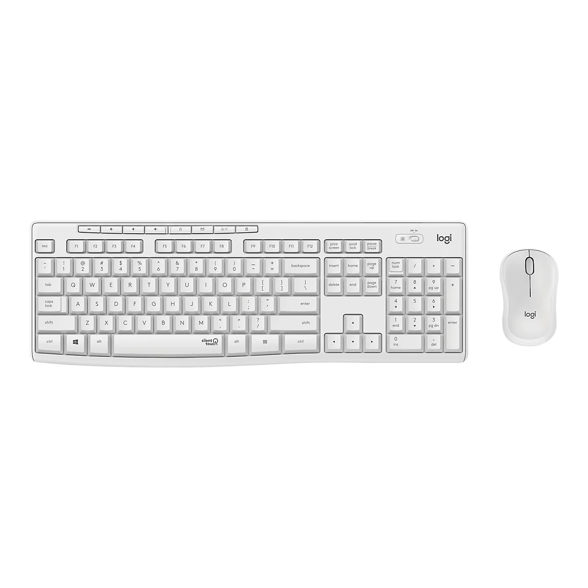 Logitech MK295 Silent - Tastatur-und-Maus-Set - kabellos - 2.4 GHz - QWERTZ - Deutsch