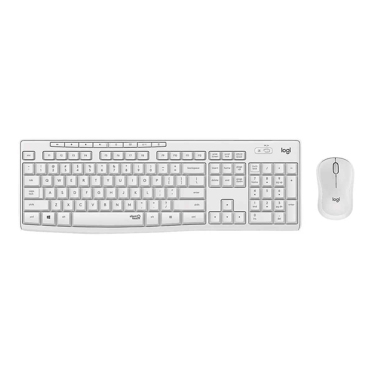 Logitech MK295 Silent - Tastatur-und-Maus-Set - kabellos - 2.4 GHz - QWERTZ - Deutsch