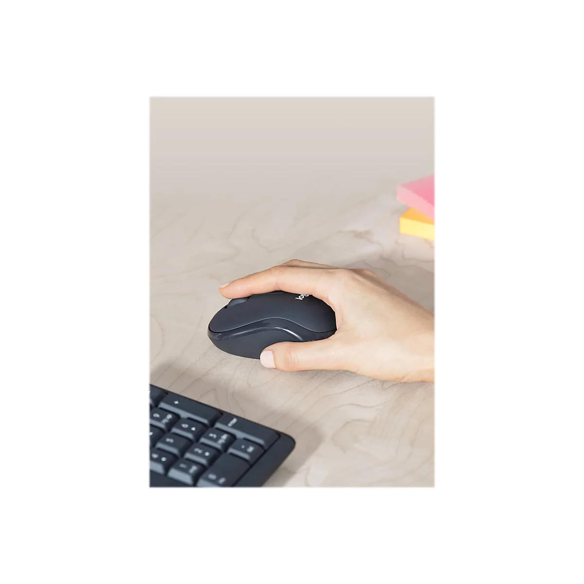 Logitech MK295 Silent - Tastatur-und-Maus-Set - US International - Graphite