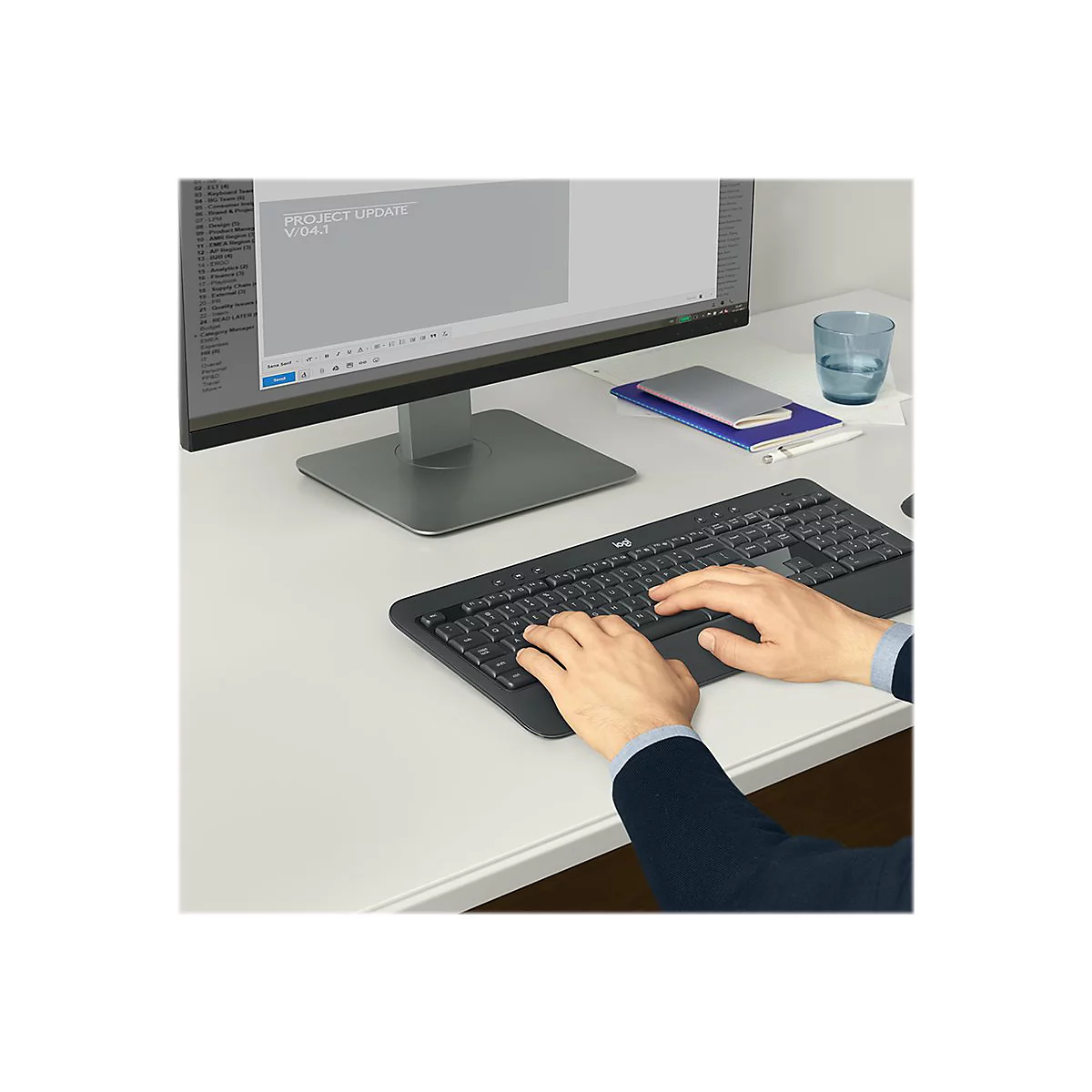 Logitech MK540 Advanced - Tastatur-und-Maus-Set - kabellos - 2.4 GHz - QWERTZ - Deutsch (Schweiz)