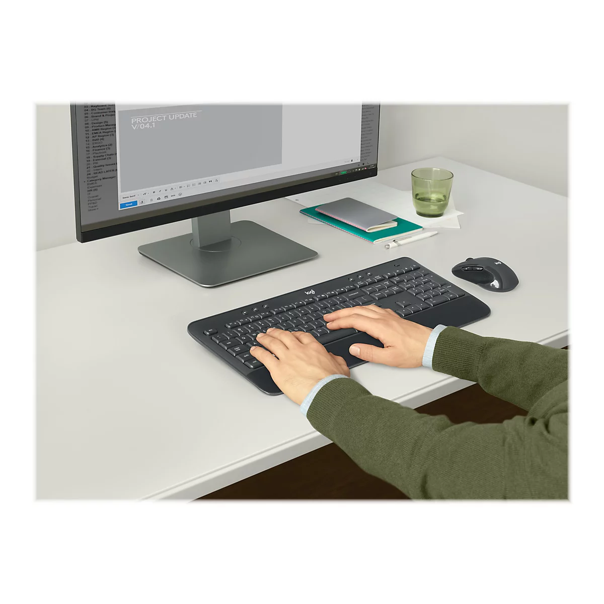 Logitech MK545 Advanced - Tastatur-und-Maus-Set - QWERTY - US International