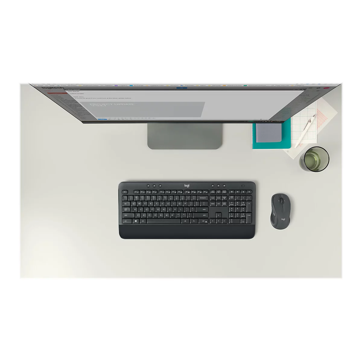 Logitech MK545 Advanced - Tastatur-und-Maus-Set - QWERTY - US International