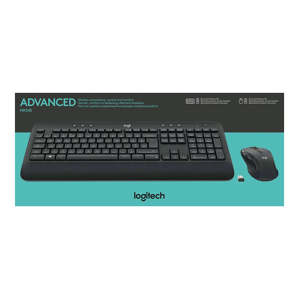 Logitech MK545 Advanced - Tastatur-und-Maus-Set - QWERTY - US International