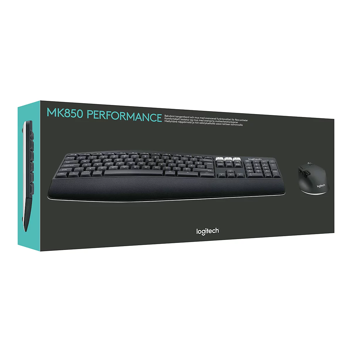 Logitech MK850 Performance - Tastatur-und-Maus-Set - kabellos - Bluetooth, 2.4 GHz - AZERTY - Französisch