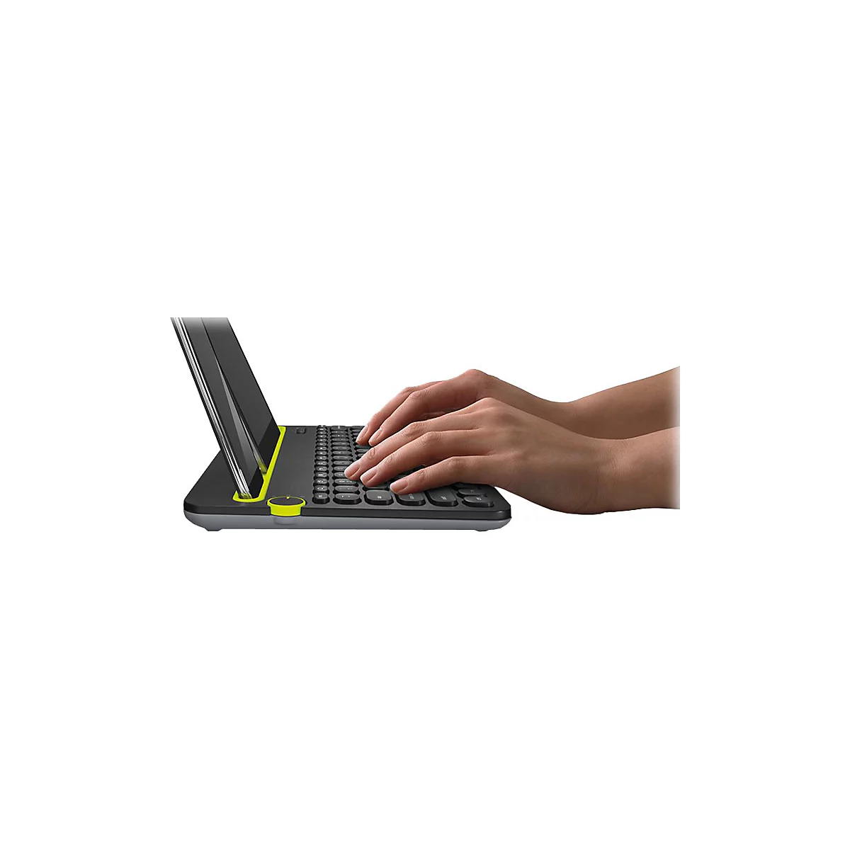 Logitech Multi-Device K480 - Tastatur - kabellos - Bluetooth - Deutsch - Schwarz