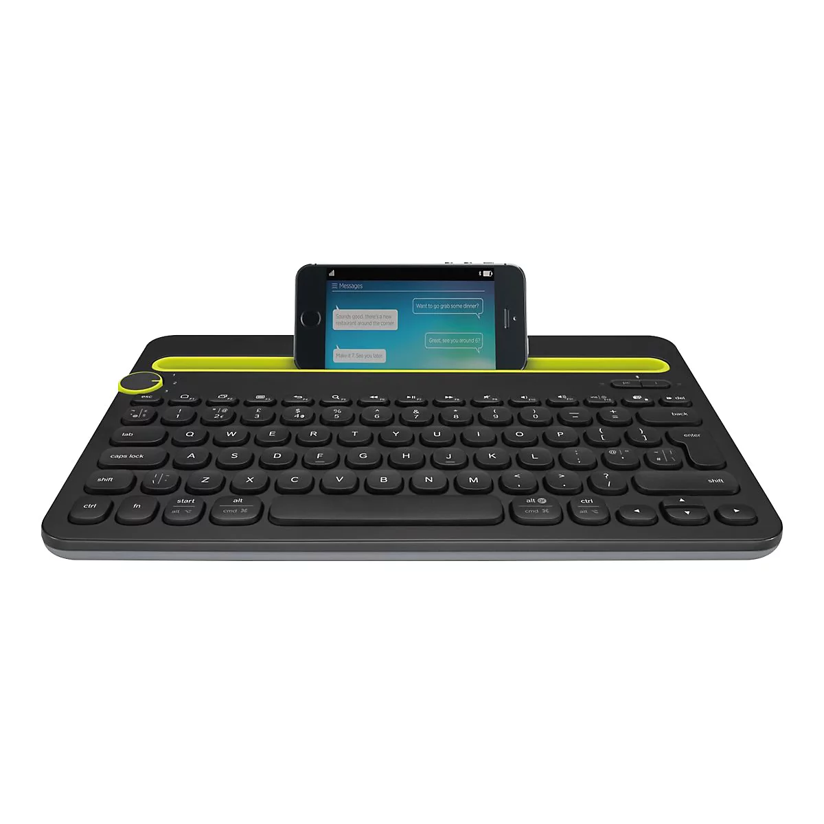 Logitech Multi-Device K480 - Tastatur - kabellos - Bluetooth - Deutsch - Schwarz