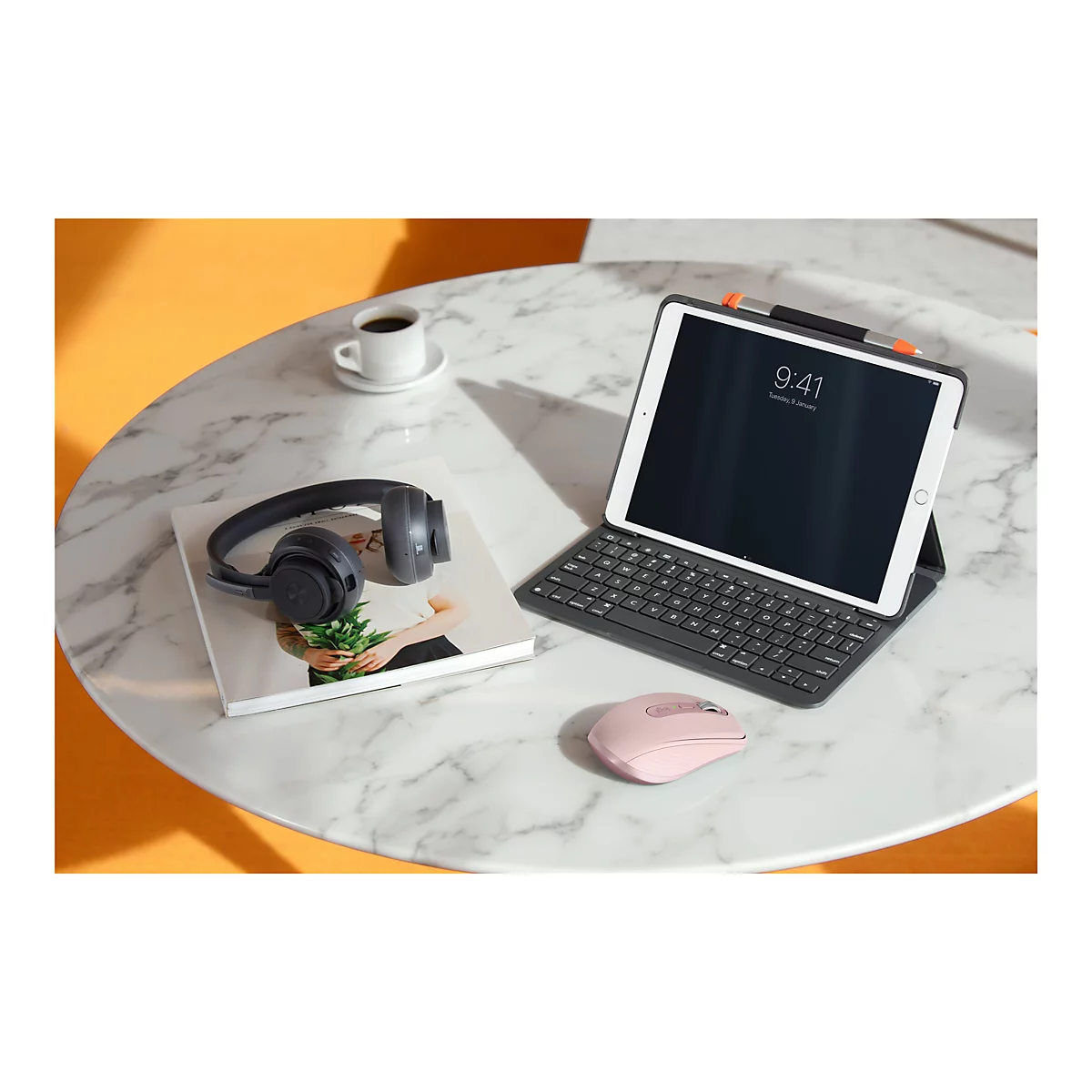 Logitech MX Anywhere 3 - Maus - Bluetooth, 2.4 GHz - rosé