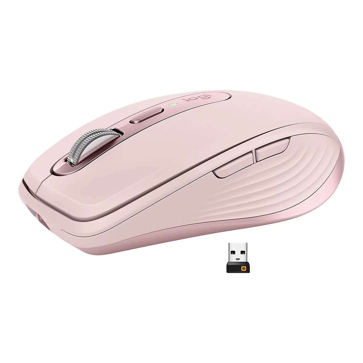 Logitech MX Anywhere 3 - Maus - Bluetooth, 2.4 GHz - rosé
