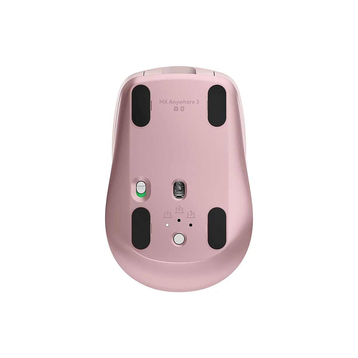 Logitech MX Anywhere 3 - Maus - Bluetooth, 2.4 GHz - rosé