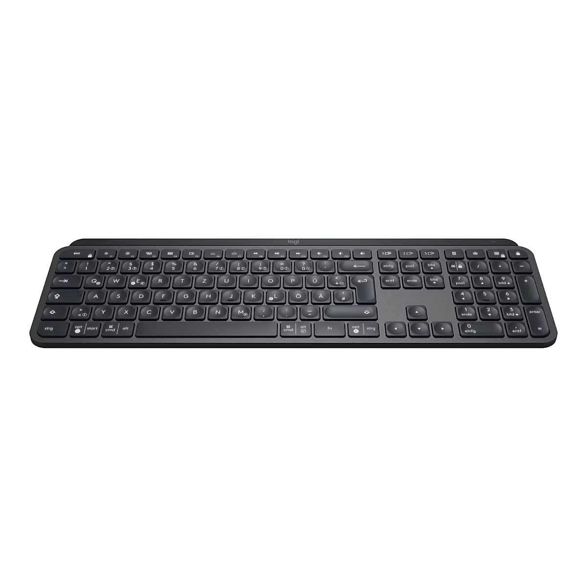 Logitech MX Keys Advanced Wireless Illuminated Keyboard - Tastatur - QWERTZ - Deutsch - Graphite
