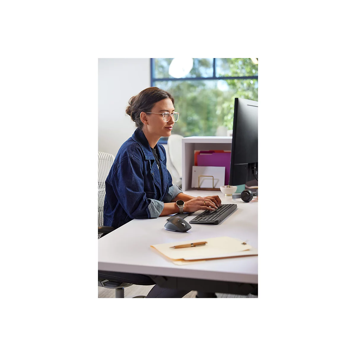 Logitech MX Keys Combo for Business - Tastatur-und-Maus-Set - hinterleuchtet - kabellos - Bluetooth LE - QWERTY